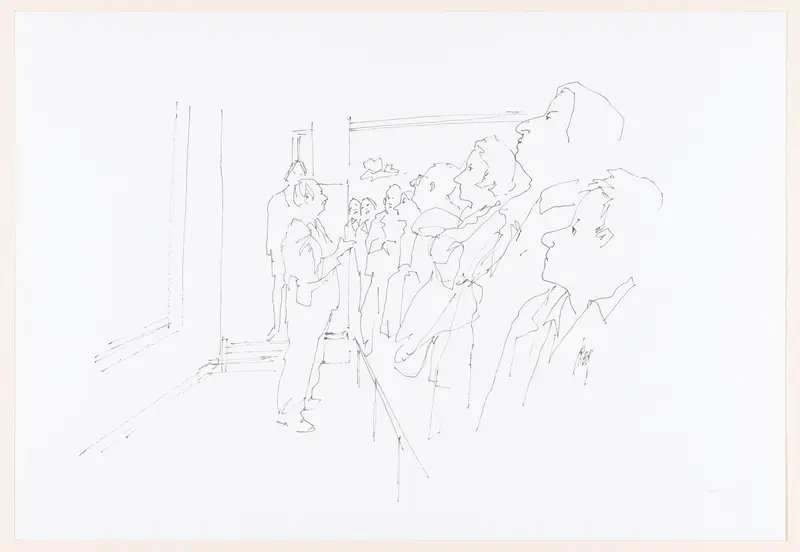 Gary Schwartz geeft uitleg bij de Nachtwacht Wall Art by Unknown - High-Resolution Digital Print