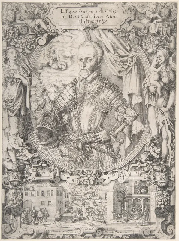 Gaspard de Coligny, Admiral of France Wall Art by Jost Amman - High-Resolution Digital Print