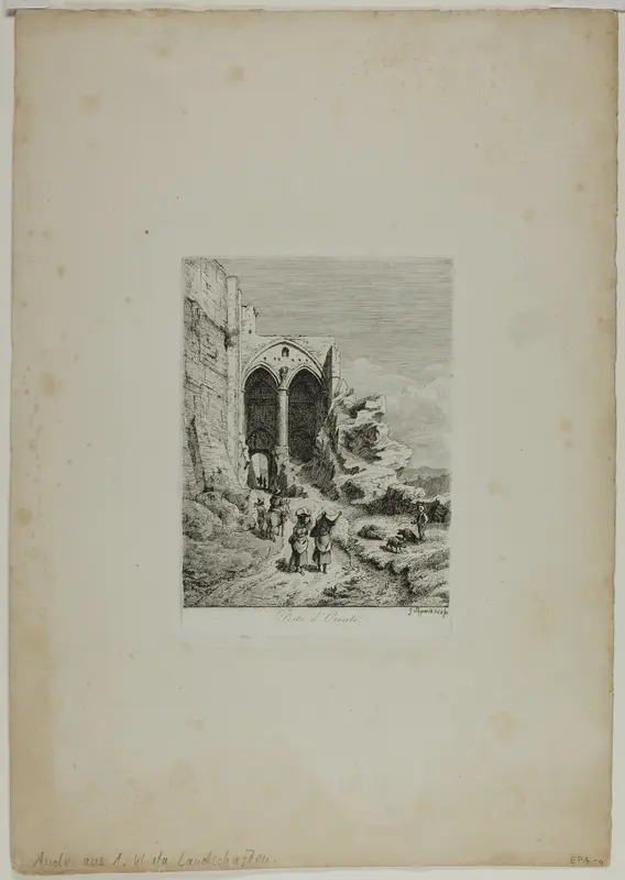 Gate of Orvieto Wall Art by Gustav Friedrich Papperitz - High-Resolution Digital Print