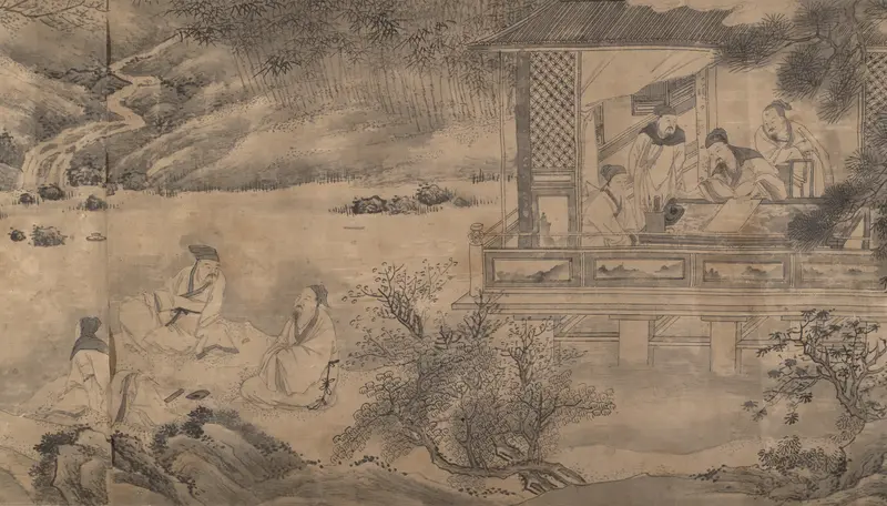 Gathering at the Orchid Pavilion Wall Art by Qian Gong - High-Resolution Digital Print