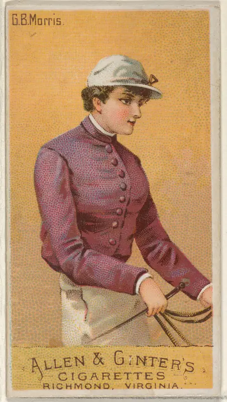 G.B. Morris, from the Racing Colors of the World series (N22a) for Allen & Ginter Cigarettes Wall Art by Allen & Ginter - High-Resolution Digital Print