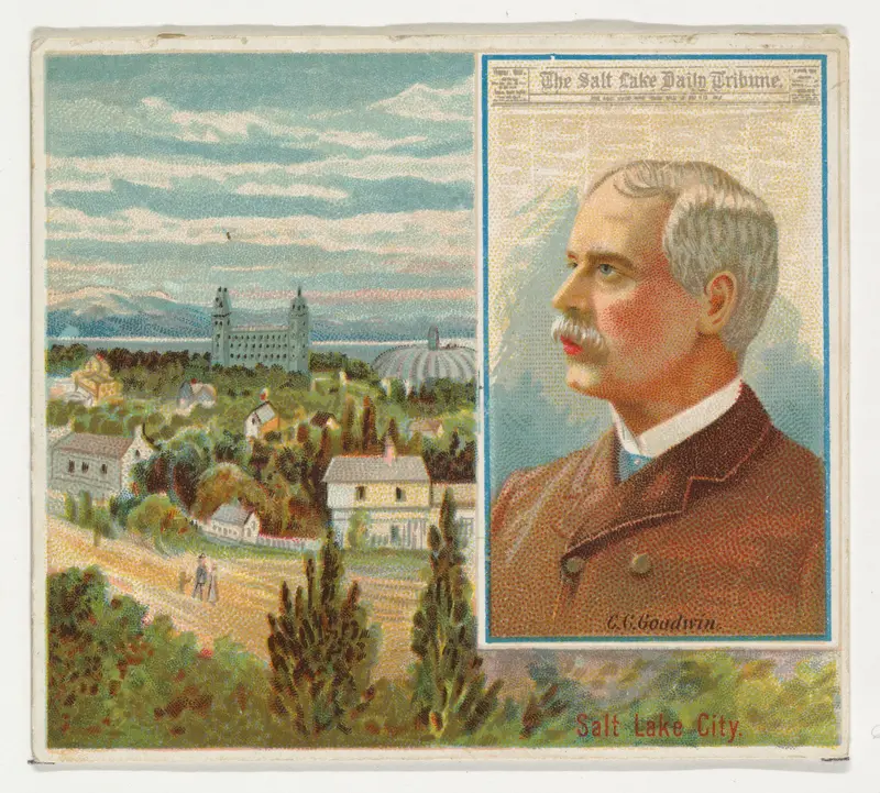 G.C. Goodwin, The Salt Lake City Tribune, from the American Editors series (N35) for Allen & Ginter Cigarettes Wall Art by Allen & Ginter - High-Resolution Digital Print