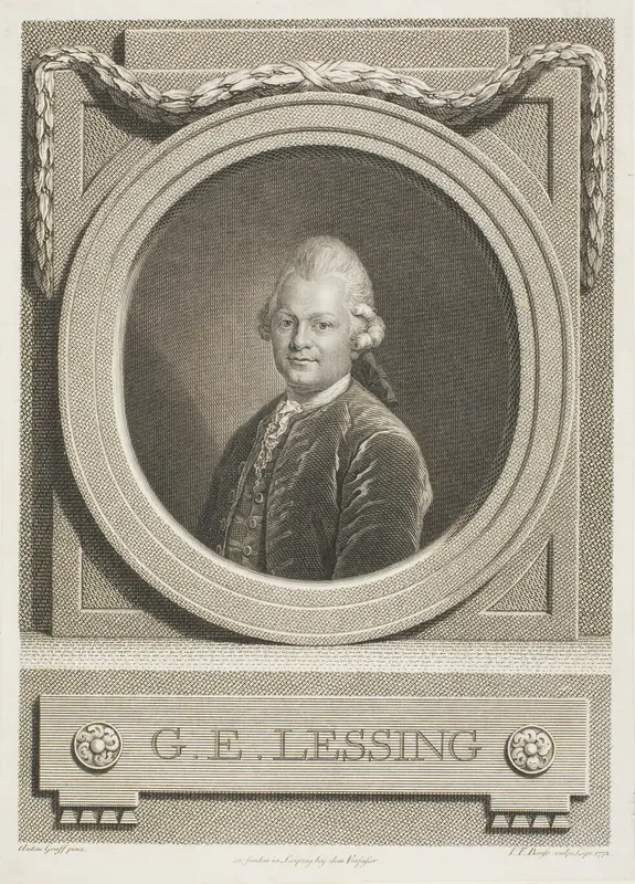 G.E. Lessing Wall Art by Johann Friedrich Bause - High-Resolution Digital Print