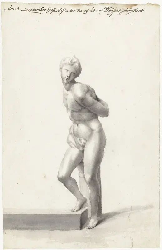 Geboeide, naakte slaafgemaakte man Wall Art by Unknown - High-Resolution Digital Print