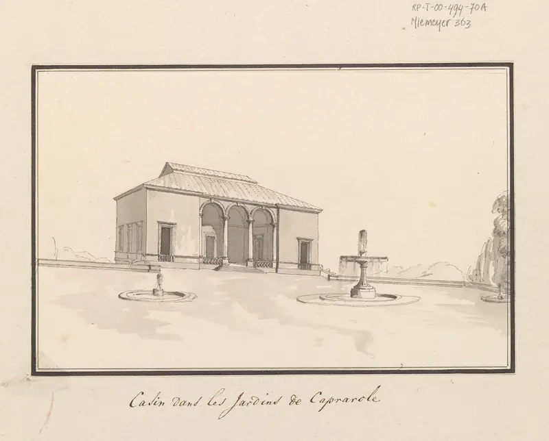 Gebouw in de tuin van Caprarola Wall Art by anonymous - High-Resolution Digital Print
