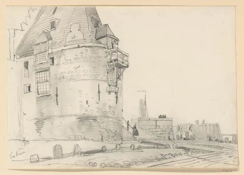 Gebouw te Veere Wall Art by Willem Anthonie van Deventer - High-Resolution Digital Print