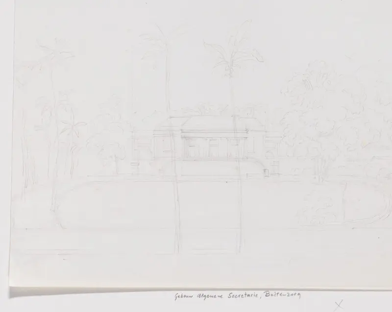 Gebouw van de Algemene Secretarie, Buitenzorg, West-Java Wall Art by Unknown - High-Resolution Digital Print