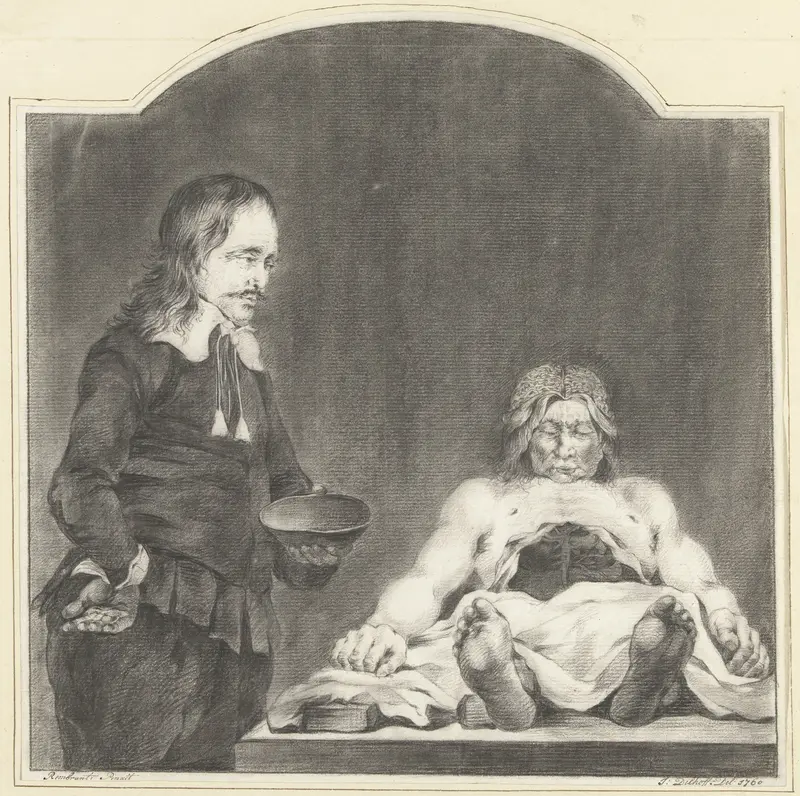 Gedeelte van de Anatomische les van Dr. Deyman Wall Art by J. Dillhoff - High-Resolution Digital Print