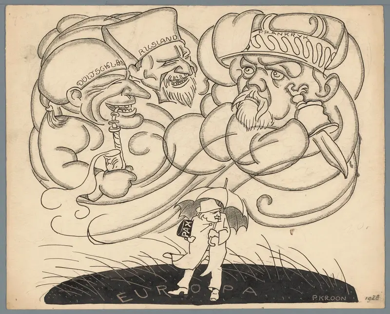 Gedonder boven de Conferentie van Genua, 1922 Wall Art by Unknown - High-Resolution Digital Print