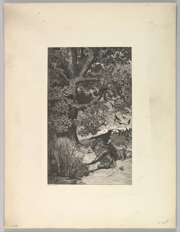 Gefallener Reiter, from the series Intermezzi Wall Art by Max Klinger - High-Resolution Digital Print