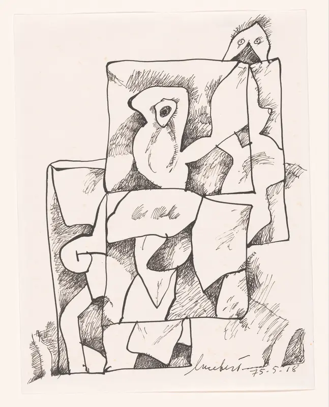 Gefragmenteerd wezen Wall Art by Lucebert - High-Resolution Digital Print