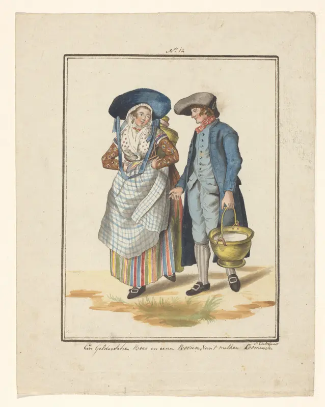 Gelderse boer en boerin Wall Art by Unknown - High-Resolution Digital Print