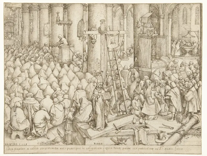 Geloof (Fides) Wall Art by Pieter Bruegel (I) - High-Resolution Digital Print