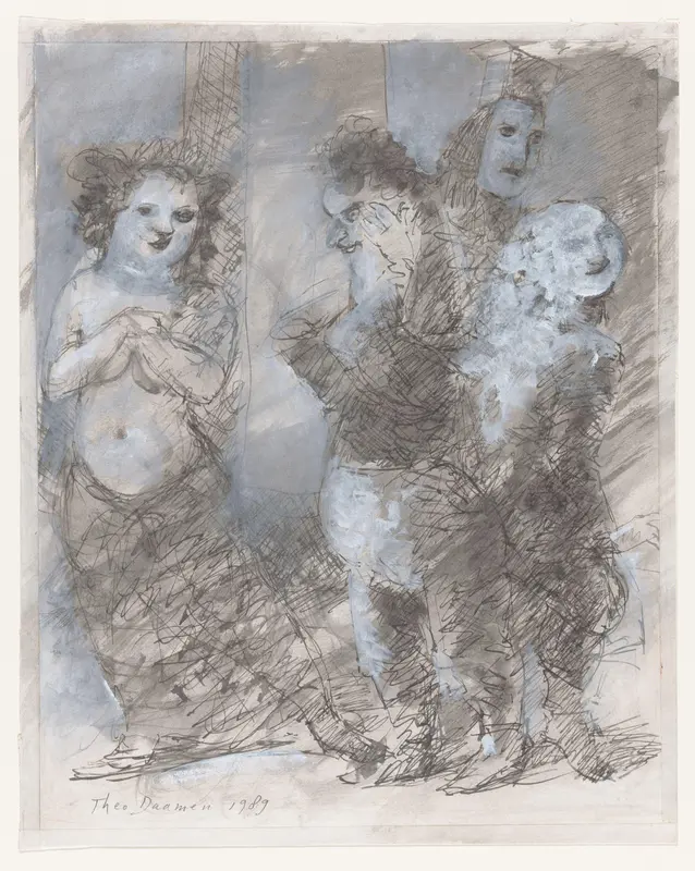 Gemaskerde figuren Wall Art by Unknown - High-Resolution Digital Print