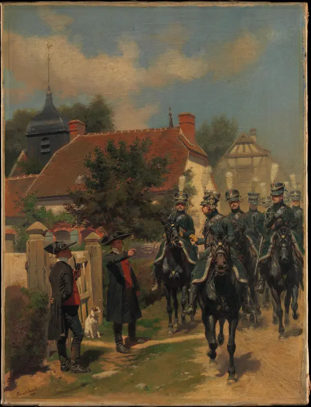 Gendarmes d'Ordonnance Wall Art by Edouard Detaille - High-Resolution Digital Print
