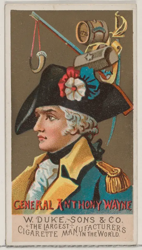 General Anthony Wayne, from the series Great Americans (N76) for Duke brand cigarettes Wall Art by W. Duke, Sons & Co. - High-Resolution Digital Print