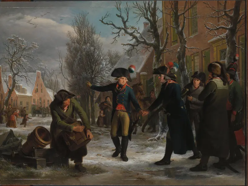 General Daendels Taking Leave of Lieutenant-Colonel Krayenhoff Wall Art by Unknown - High-Resolution Digital Print