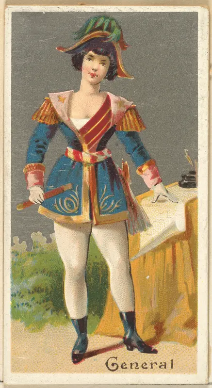 General, from the Occupations for Women series (N166) for Old Judge and Dogs Head Cigarettes Wall Art by Goodwin & Company - High-Resolution Digital Print