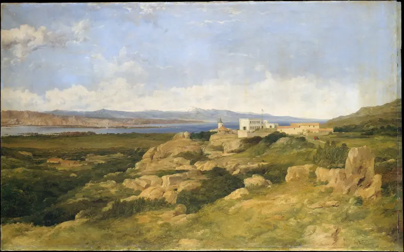 General Garibaldi's Residence at Caprera Wall Art by Frederick Richard Lee - High-Resolution Digital Print