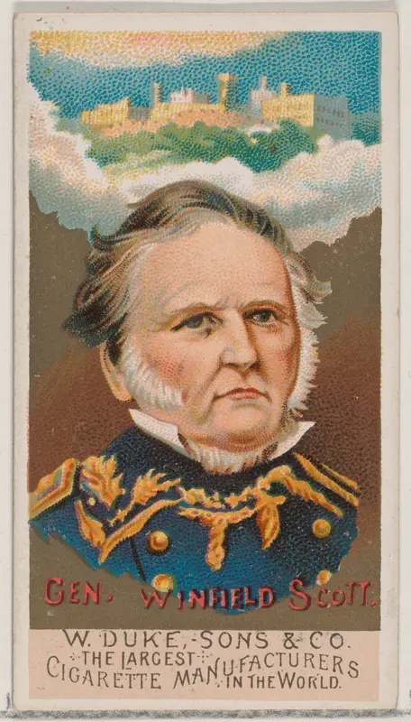 General Winfield Scott, from the series Great Americans (N76) for Duke brand cigarettes Wall Art by W. Duke, Sons & Co. - High-Resolution Digital Print