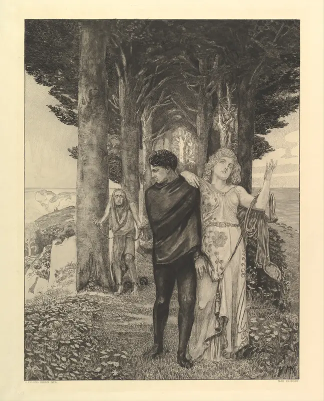 Genie (Künstler), from the series Vom Tode Zweiter Teil Wall Art by Max Klinger - High-Resolution Digital Print