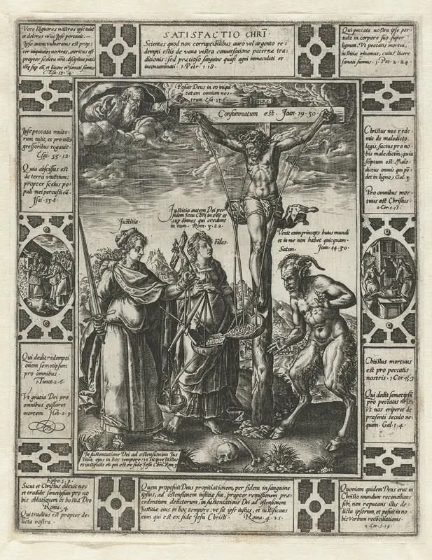 Genoegdoening van Christus (Kruisiging) Wall Art by Hendrick Goltzius - High-Resolution Digital Print