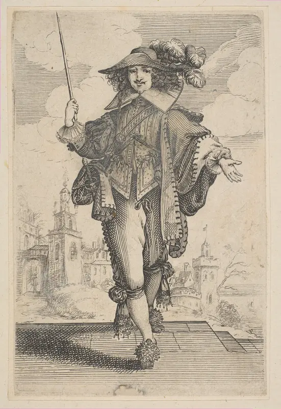 Gentleman Holding a Crop Wall Art by Anonymous, French, 17th century - High-Resolution Digital Print