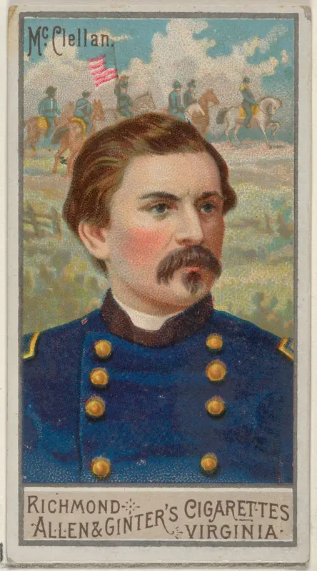 George Brinton McClellan, from the Great Generals series (N15) for Allen & Ginter Cigarettes Brands Wall Art by Allen & Ginter - High-Resolution Digital Print
