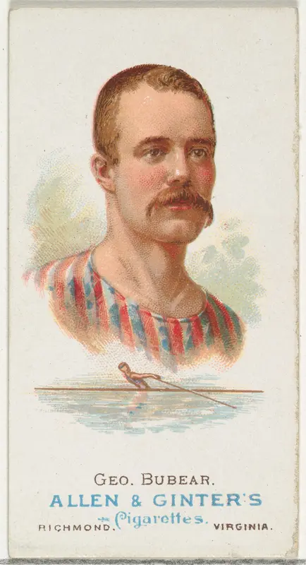 George Bubear, Oarsman, from World's Champions, Series 1 (N28) for Allen & Ginter Cigarettes Wall Art by Allen & Ginter - High-Resolution Digital Print