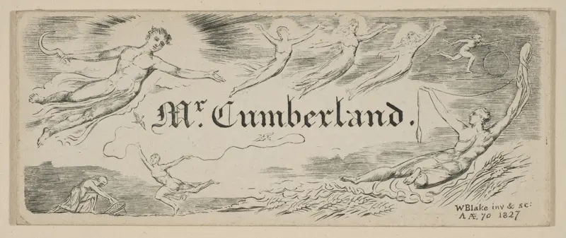 George Cumberland's Message Card Wall Art by William Blake - High-Resolution Digital Print