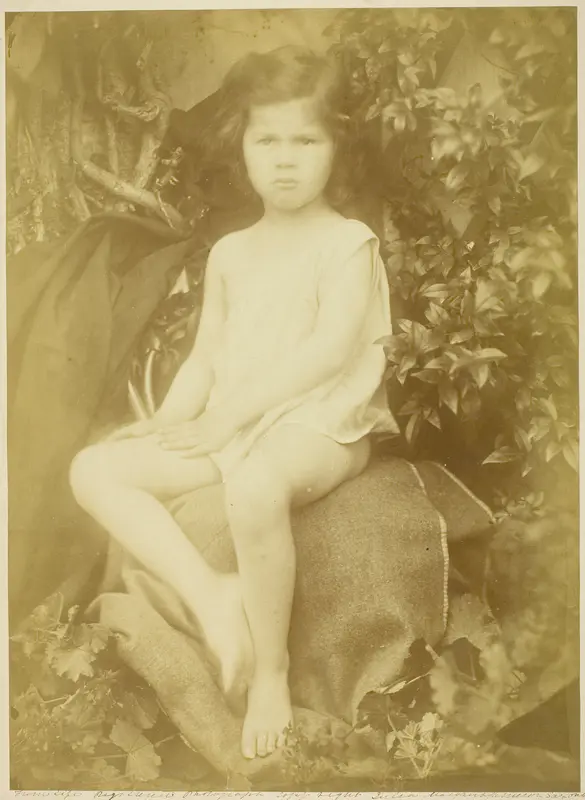 George Duckworth (Study for the Infant Saint John) Wall Art by Julia Margaret Cameron - High-Resolution Digital Print