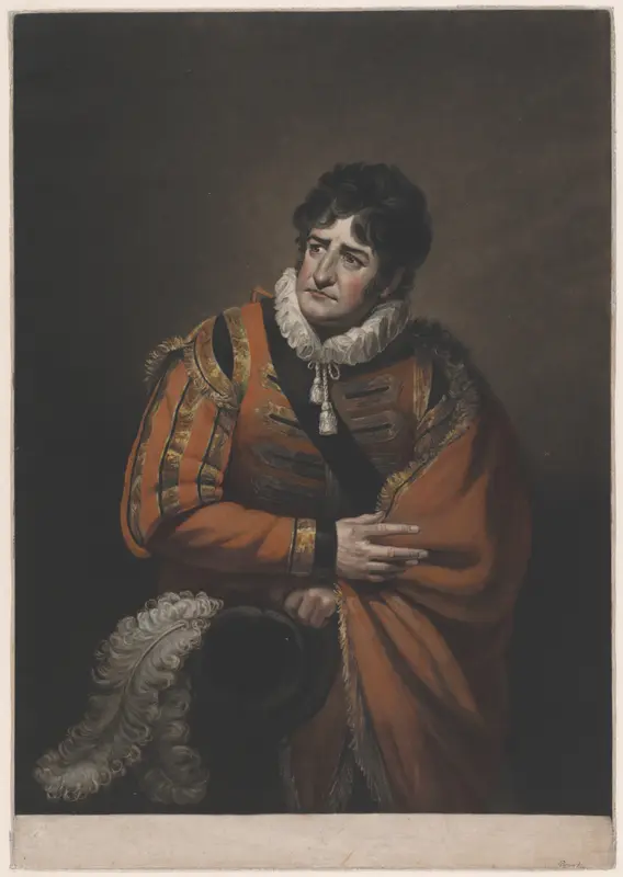 George Frederick Cooke in the Character of Iago (Shakespeare's "Othello") Wall Art by James Ward - High-Resolution Digital Print