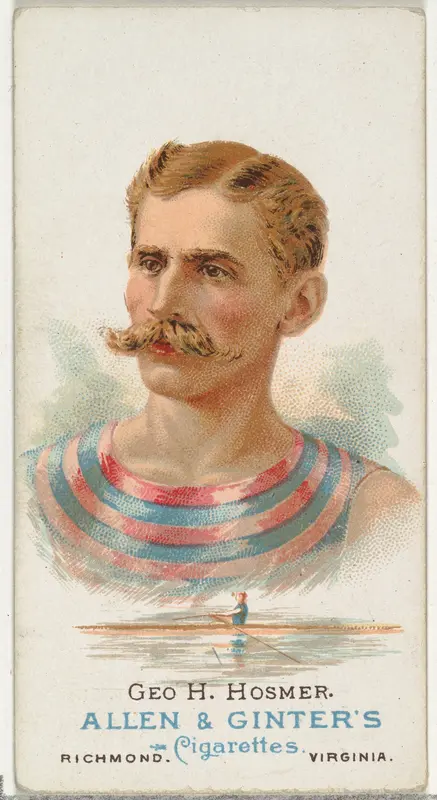 George H. Hosmer, Oarsman, from World's Champions, Series 1 (N28) for Allen & Ginter Cigarettes Wall Art by Allen & Ginter - High-Resolution Digital Print