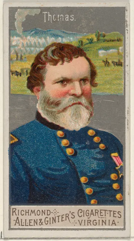 George Henry Thomas, from the Great Generals series (N15) for Allen & Ginter Cigarettes Brands Wall Art by Allen & Ginter - High-Resolution Digital Print