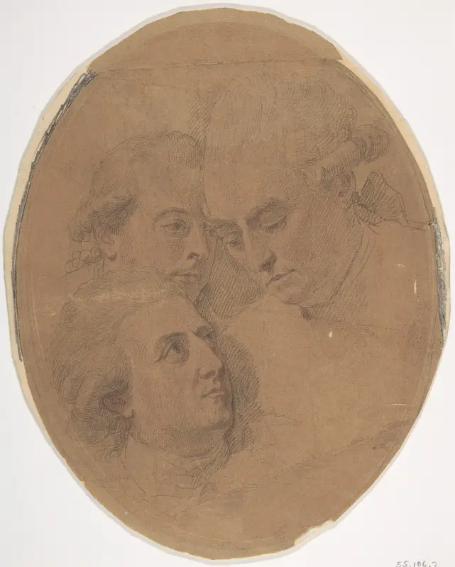 George Montagu, 4th Duke of Manchester, William, 2nd Viscount Courtenay, de jure 8th Earl of Devon, and George William Coventry, 6th Earl of Coventry Wall Art by Francesco Bartolozzi - High-Resolution Digital Print