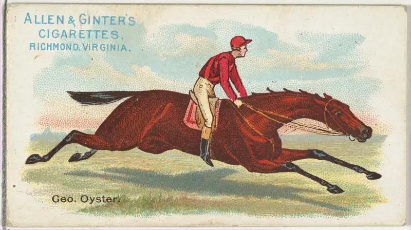George Oyster, from The World's Racers series (N32) for Allen & Ginter Cigarettes Wall Art by Allen & Ginter - High-Resolution Digital Print
