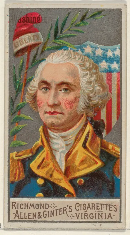 George Washington, from the Great Generals series (N15) for Allen & Ginter Cigarettes Brands Wall Art by Allen & Ginter - High-Resolution Digital Print