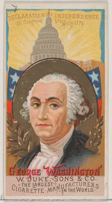 George Washington, from the series Great Americans (N76) for Duke brand cigarettes Wall Art by W. Duke, Sons & Co. - High-Resolution Digital Print