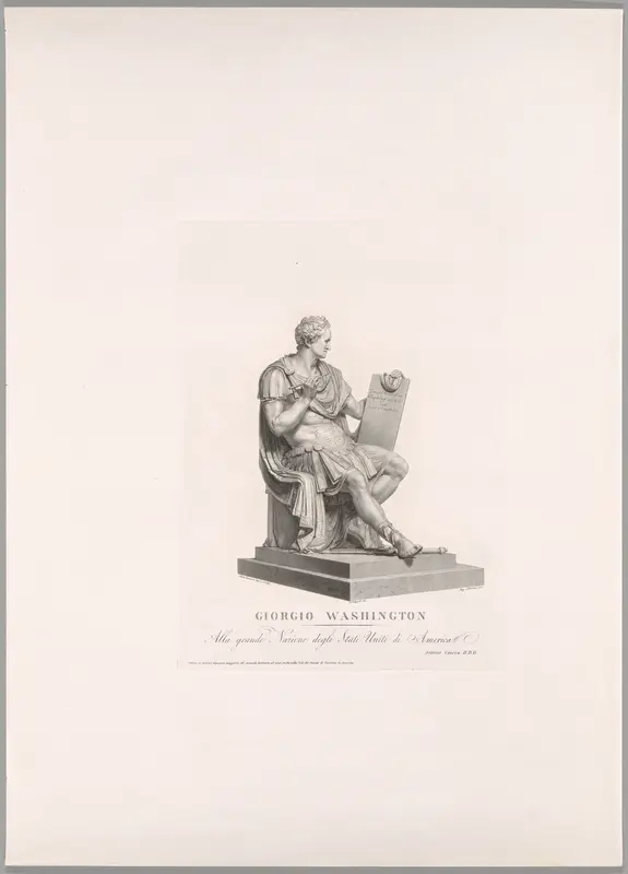 George Washington, Front View, from Oeuvre de Canova Wall Art by Antonio Canova - High-Resolution Digital Print