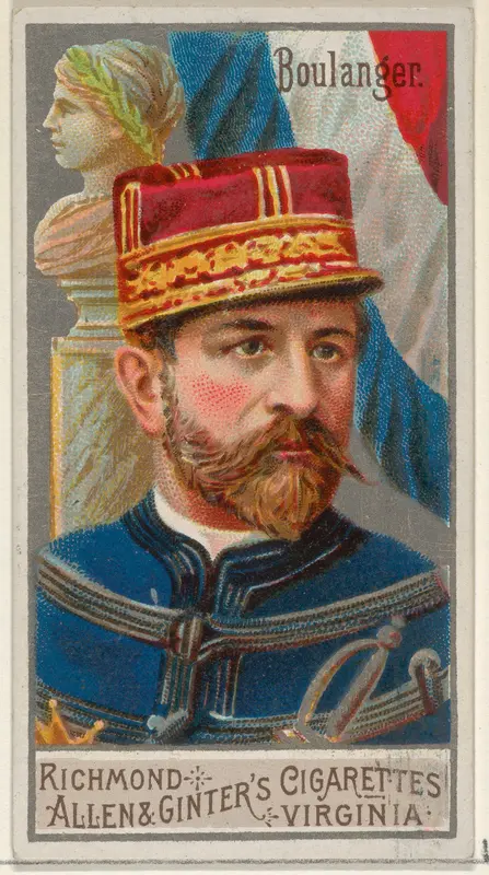 Georges Ernest Jean-Marie Boulanger, from the Great Generals series (N15) for Allen & Ginter Cigarettes Brands Wall Art by Allen & Ginter - High-Resolution Digital Print