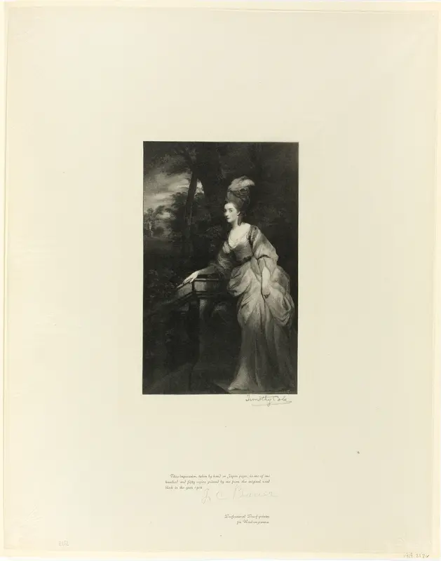 Georgiana, Duchess of Devonshire, from Old English Masters