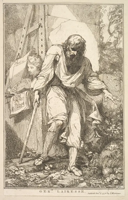 Gerard Lairesse, from "Fifteen Etchings Dedicated to Sir Joshua Reynolds" Wall Art by John Hamilton Mortimer - High-Resolution Digital Print