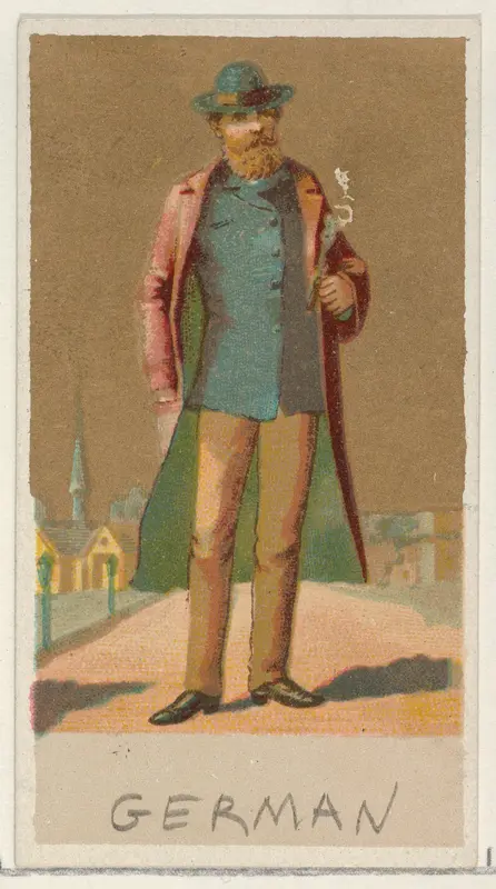 German, from the Natives in Costume series (N16), Teofani Issue, for Allen & Ginter Cigarettes Brands Wall Art by Allen & Ginter - High-Resolution Digital Print
