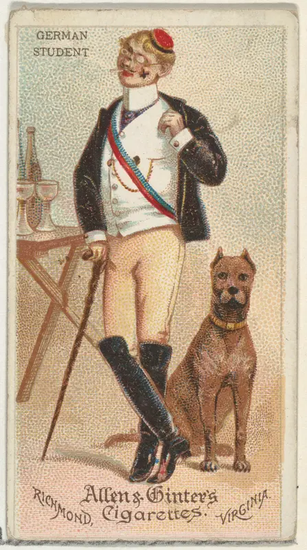 German Student, from World's Dudes series (N31) for Allen & Ginter Cigarettes Wall Art by Allen & Ginter - High-Resolution Digital Print