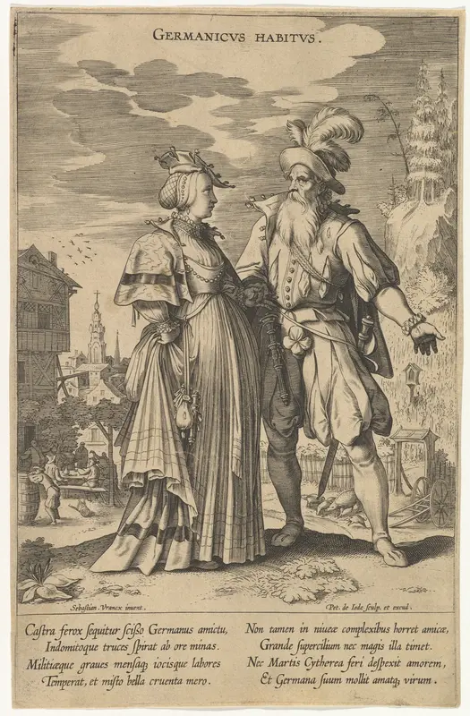Germanicus Habitus, from Fashions of Different Nations Wall Art by Pieter de Jode I - High-Resolution Digital Print