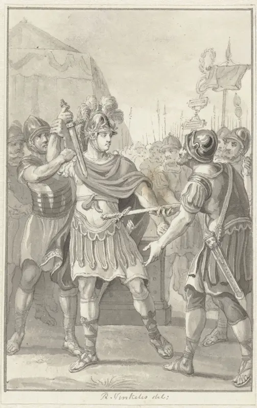 Germanicus zweert trouw aan Tiberius Wall Art by Reinier Vinkeles (I) - High-Resolution Digital Print
