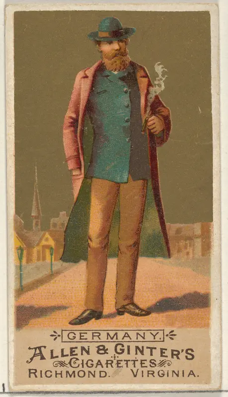 Germany, from the Natives in Costume series (N16) for Allen & Ginter Cigarettes Brands Wall Art by Allen & Ginter - High-Resolution Digital Print