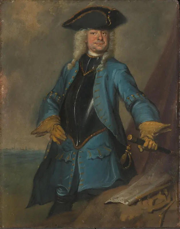 Gerrit Sichterman (1688-1730). Generaal kwartiermeester der cavalerie, kolonel van het regiment infanterie Oranje-Groningen, commandant van Grave Wall Art by Unknown - High-Resolution Digital Print
