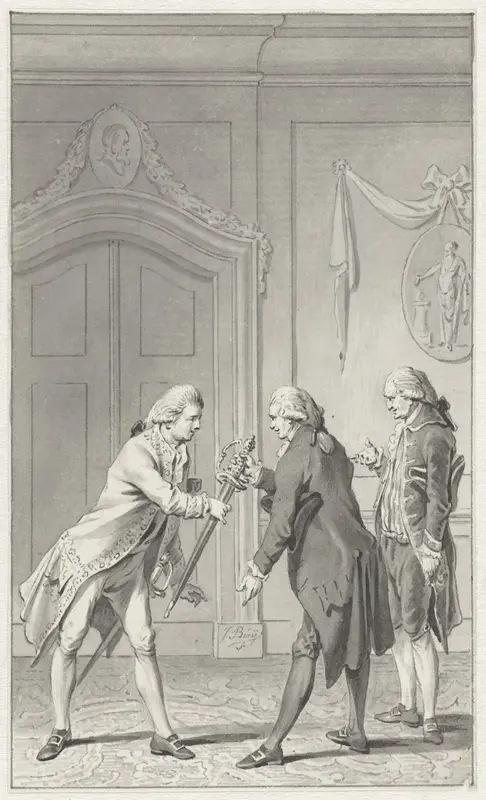 Geschenk aan admiraal Bailli de Suffren namens de Staten-Generaal, 1784 Wall Art by Unknown - High-Resolution Digital Print