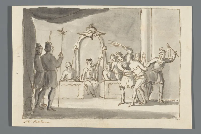 Geseling van Christus voor Pontius Pilatus Wall Art by Unknown - High-Resolution Digital Print